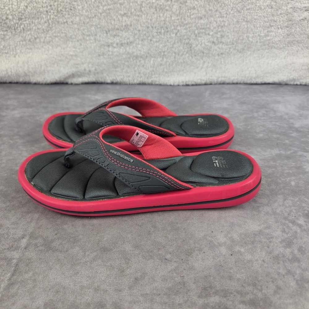 New Balance W6043 Womens Flip Flop Sandals Grey Pink Size 6 Athletic Thong Slide